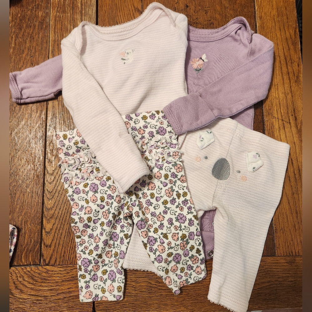 Carter's Newborn Striped and Floral Outfits